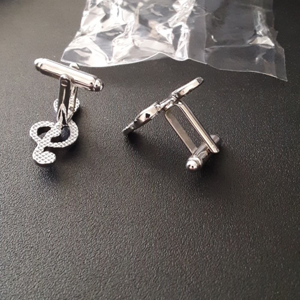 Music Note Cuff Links - Picture 6 of 7